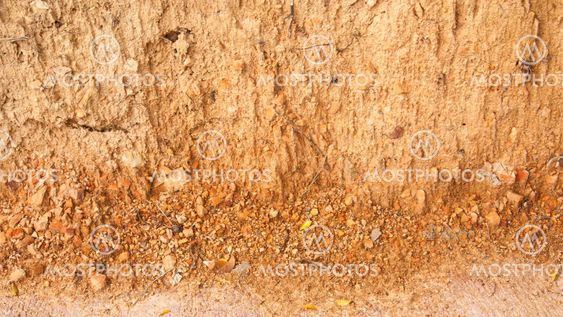 Soil cement wall.