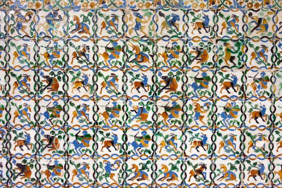 Mythical Creatures Tiles Background