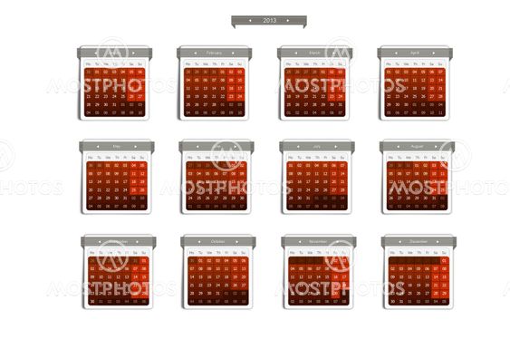 Calendar 2013.