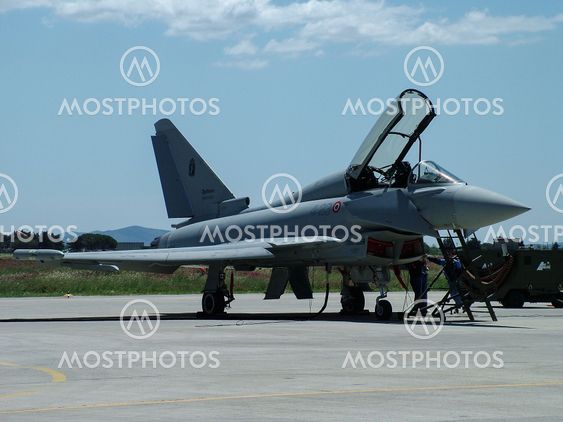 Eurofighter aircraft of italian air force