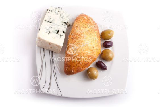 Pate stuffed with blue cheese