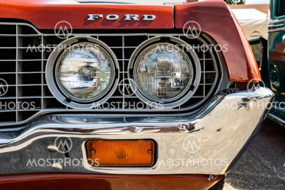 old american car in the annual exhibition in Saco,...