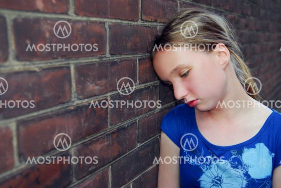 Girl upset