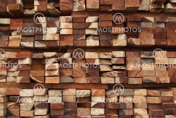 A pile of wood.