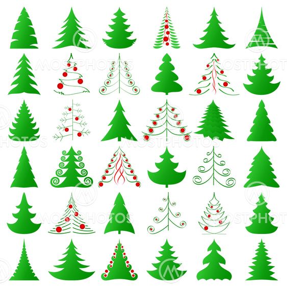 Christmas trees collection