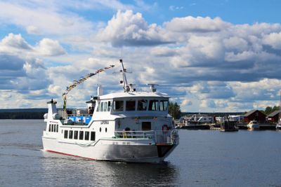 Turbåten Laponia vid Västra Kajen i Piteå