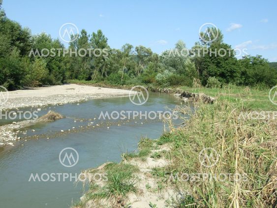 River at Costesti, Romania