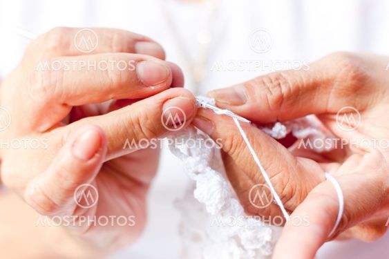 Adult hand Knitting crochet