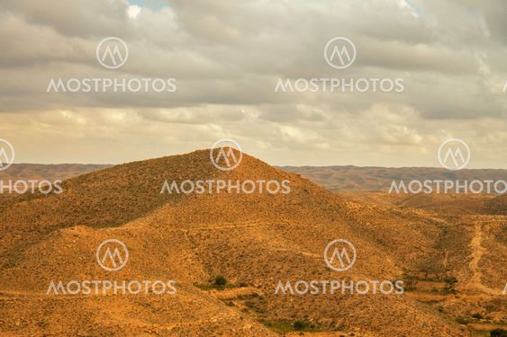 Landscape near Matmata in the south of Tunisia