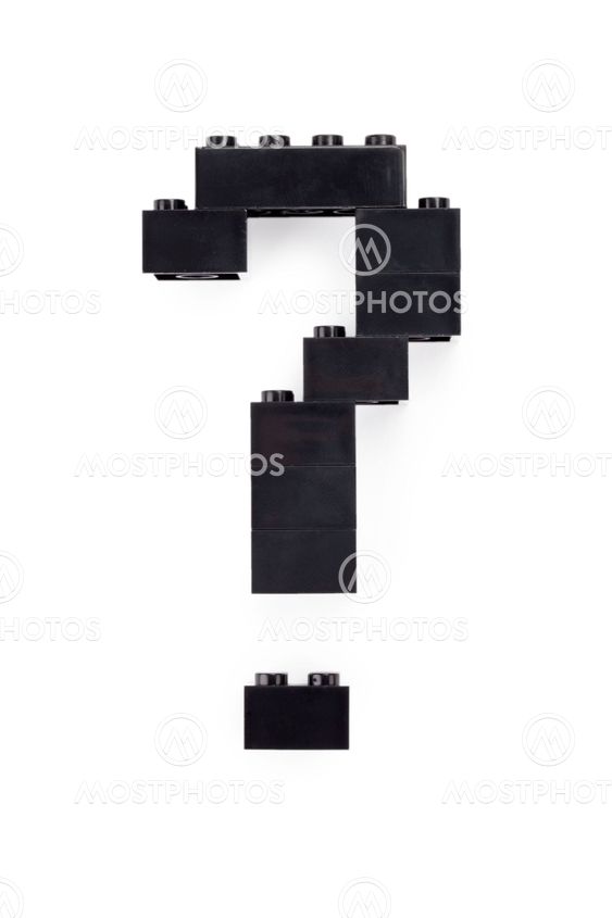 black question mark