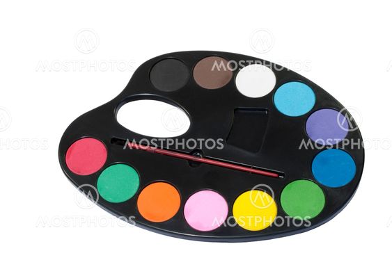 Palette of Water Colour Paints