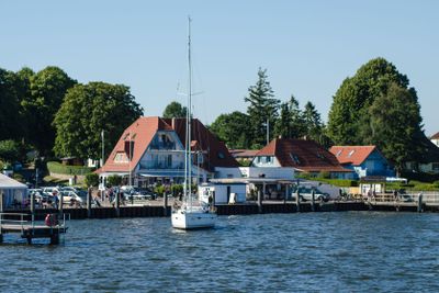 Vitte Hiddensee in Germany harbor island