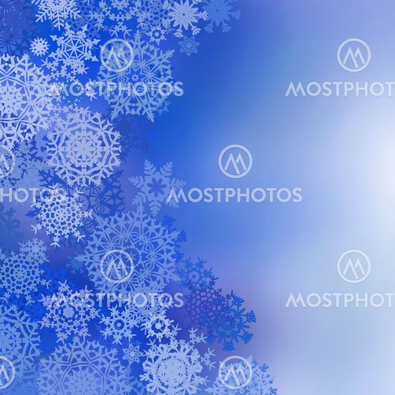 Blue christmas background with snowflakes. EPS 8