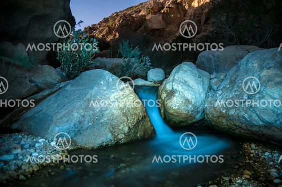 Wadi Hasa night landscape