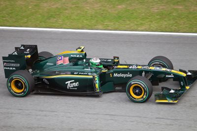 Kovalainen at the Malaysian Formula 1