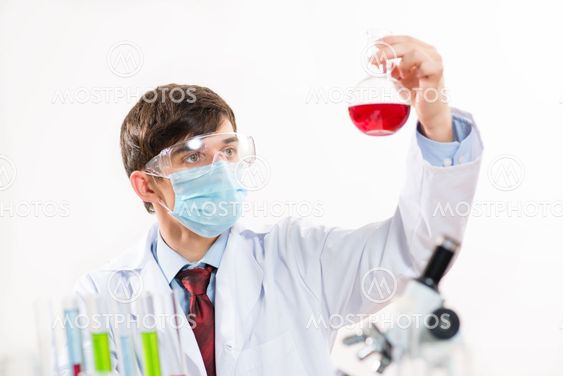 scientist working in the lab