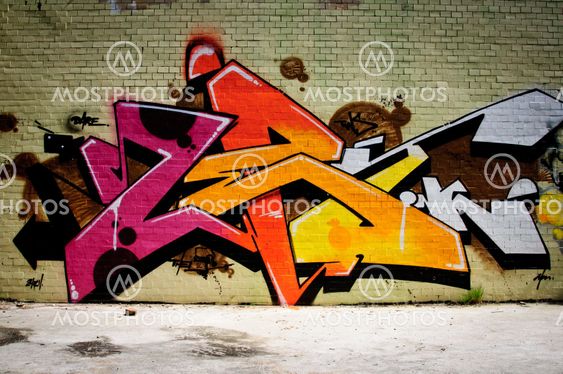 Graffitivägg tegel