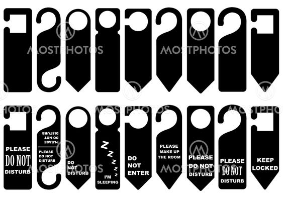 Door knob hangers