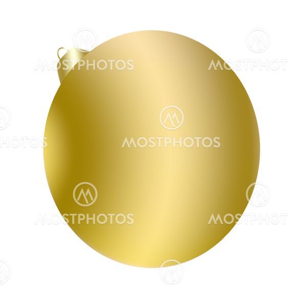 Christmas golden ball