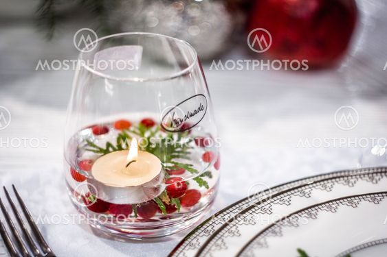 Handmade Glass with Candle