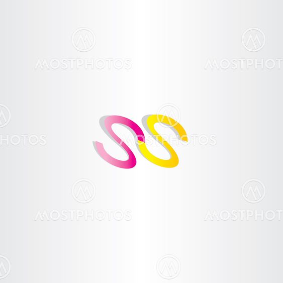 double letter s icon ss logotype