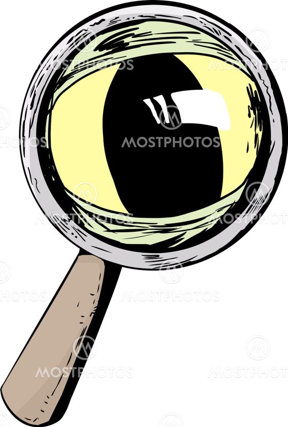 Cat Eye Under Magnifying Glass