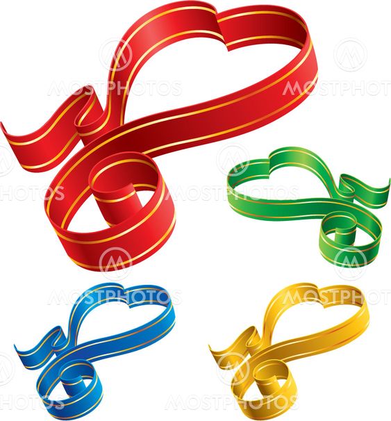 Ribbon hearts