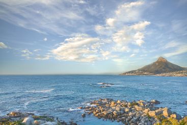 Mountain, ocean and travel on vacation, holiday location...