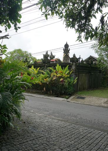 Traditional design of Balinese dwelling house and home...