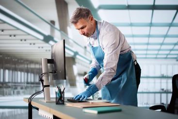 Professional Janitor Cleaning Office