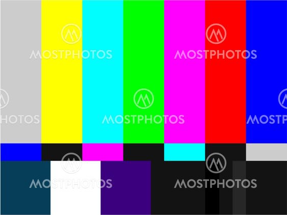 TV colored bars signal