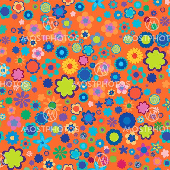vector. seamless flower pattern