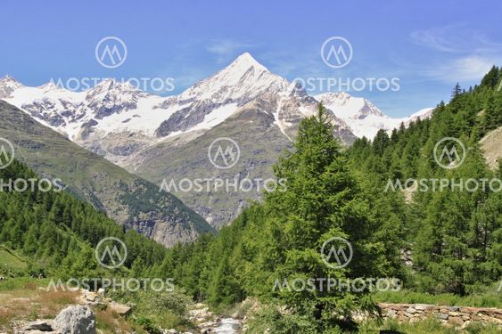 View near the Matterhorn in Swiss