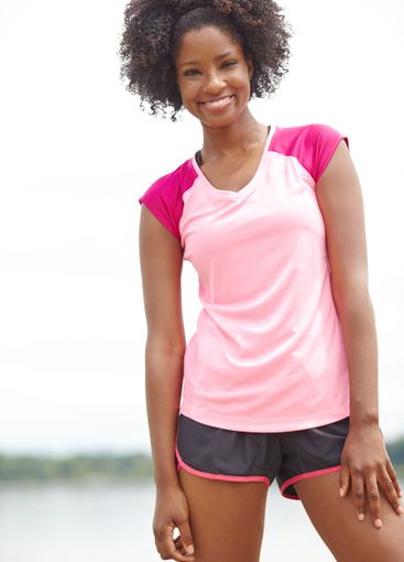 Fitness, happy and portrait of black woman outdoor for...