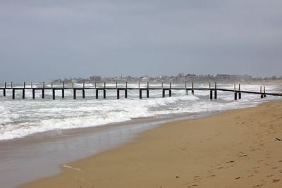 Mediterranean seacoast in winter. Side town, Turkey