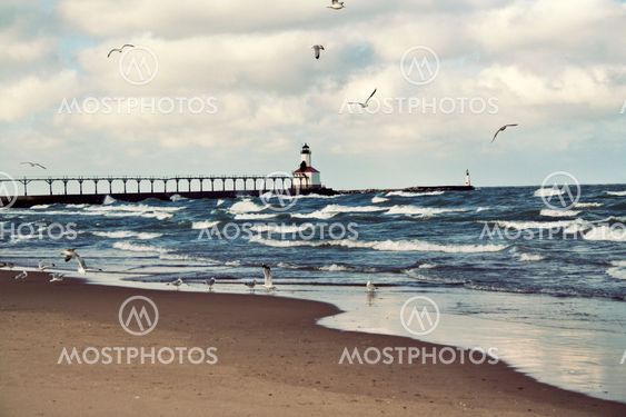Lighthouse in Michigan City