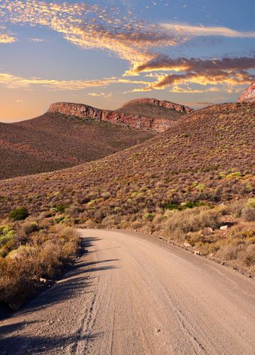 Environment, holiday and rocks in nature, road and...