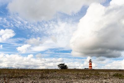 The Närholmen lighthouse on the island Gotland