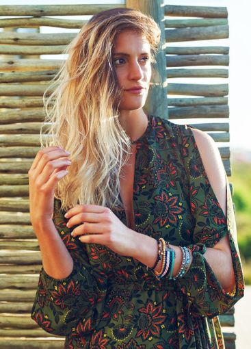 Fashion, trendy and woman with dress, stylish and...