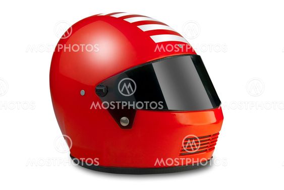 Racing helmet, isolated