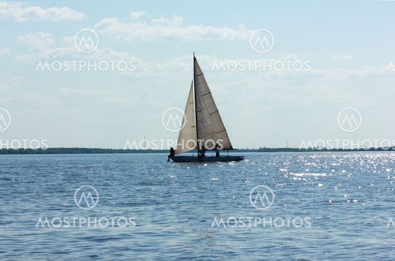 Sail on the river Northern Dvina