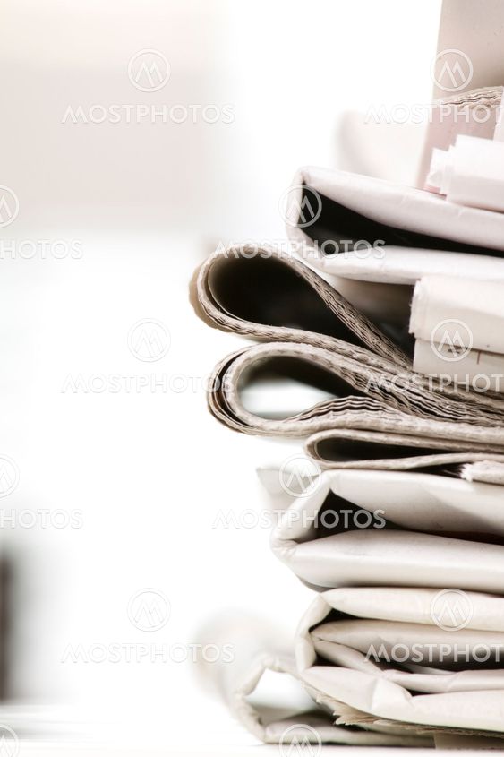 pile of newspapers
