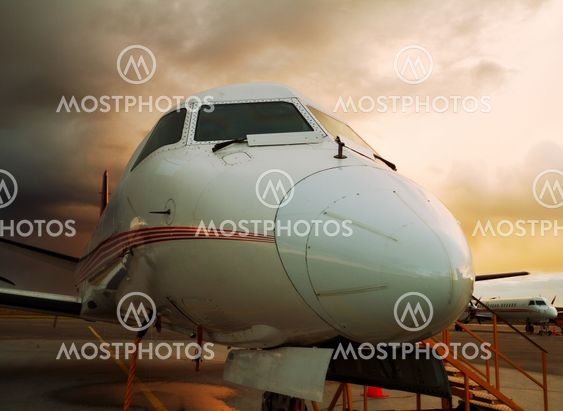 Aircraft close-up.