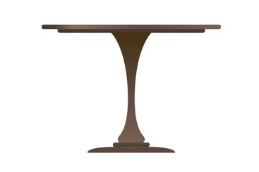 Brown table 60s 70s retro style home interior design