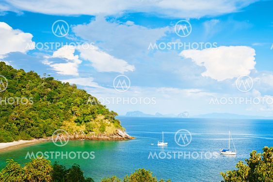 Yacht in the Sea