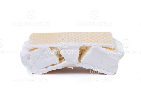 Broken vanilla ice cream.