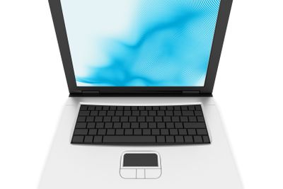 Notebook with green image