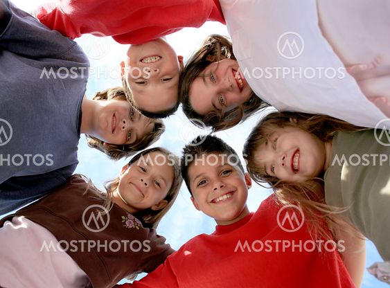 Happy Healthy Kids Hanging Out