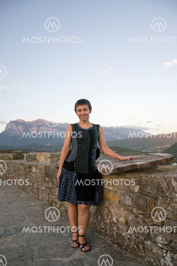 Carol with wooden table
