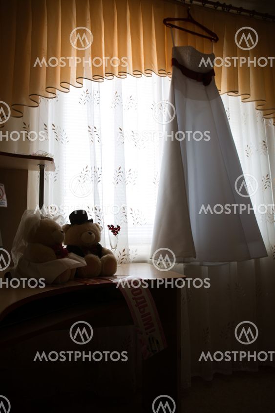 Wedding Dress in Room